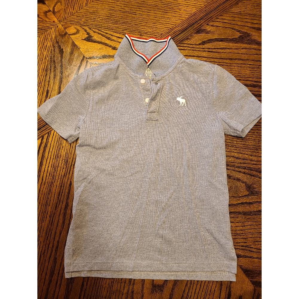 Gray Abercrombie kids Polo
